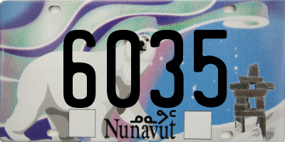 NU license plate 6035