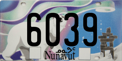 NU license plate 6039