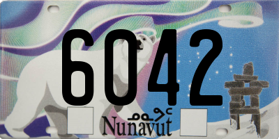 NU license plate 6042