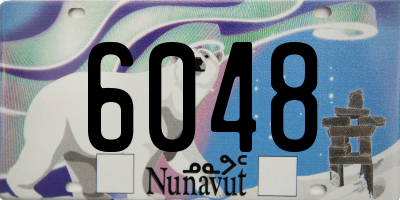 NU license plate 6048