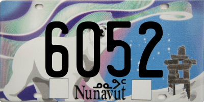 NU license plate 6052