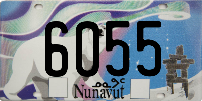 NU license plate 6055