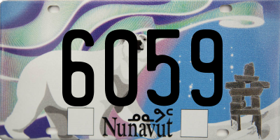 NU license plate 6059