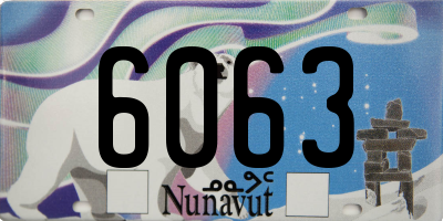 NU license plate 6063