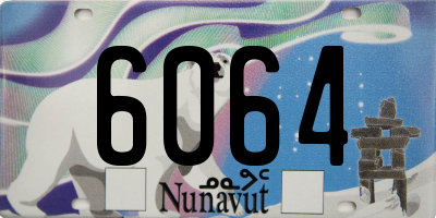 NU license plate 6064