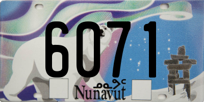 NU license plate 6071