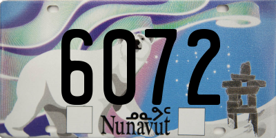 NU license plate 6072