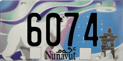 NU license plate 6074