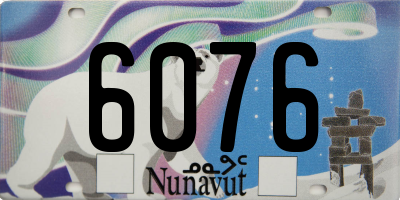 NU license plate 6076