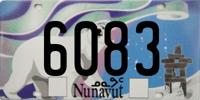 NU license plate 6083