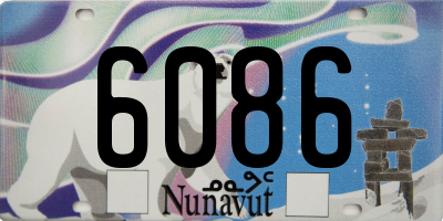 NU license plate 6086