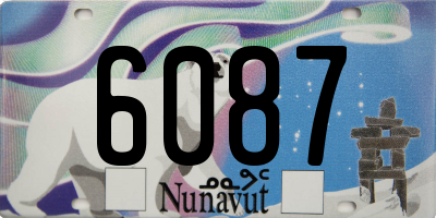 NU license plate 6087