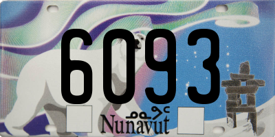 NU license plate 6093