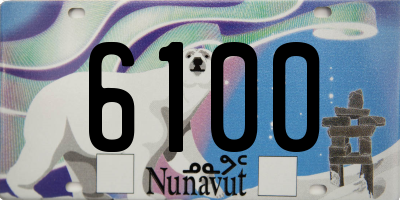 NU license plate 6100