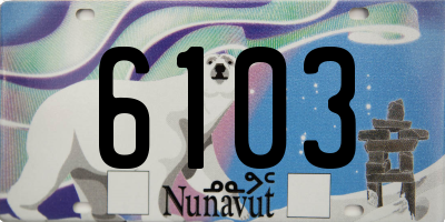 NU license plate 6103