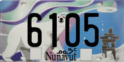 NU license plate 6105