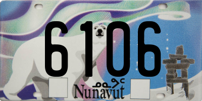 NU license plate 6106