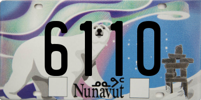 NU license plate 6110