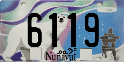 NU license plate 6119