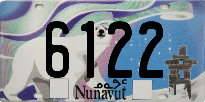 NU license plate 6122