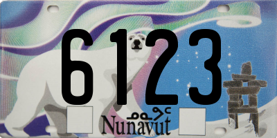 NU license plate 6123