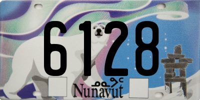 NU license plate 6128