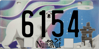 NU license plate 6154