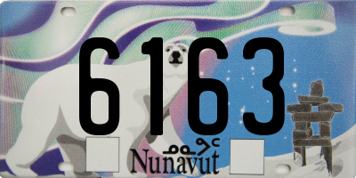 NU license plate 6163