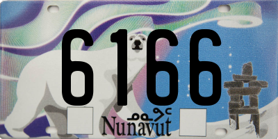 NU license plate 6166