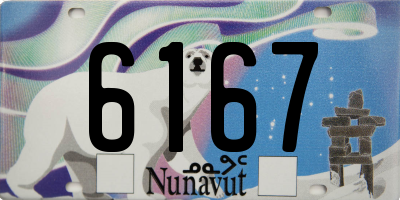 NU license plate 6167