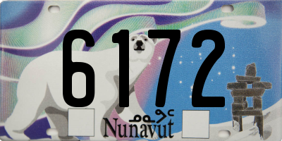 NU license plate 6172