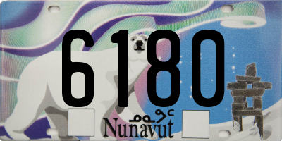 NU license plate 6180