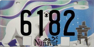 NU license plate 6182