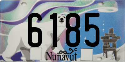 NU license plate 6185