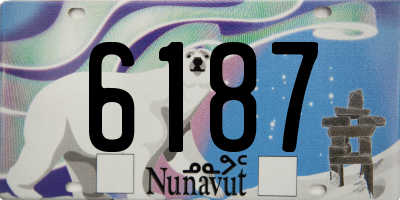 NU license plate 6187