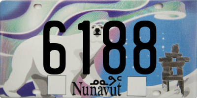 NU license plate 6188