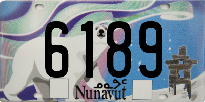 NU license plate 6189