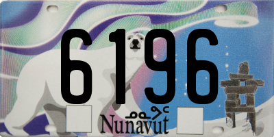 NU license plate 6196