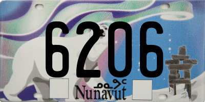 NU license plate 6206