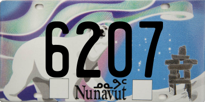 NU license plate 6207