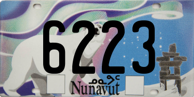 NU license plate 6223