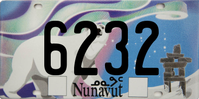 NU license plate 6232