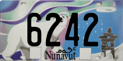 NU license plate 6242