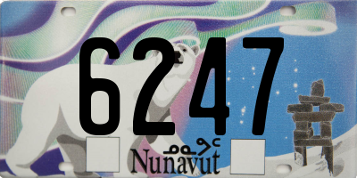 NU license plate 6247