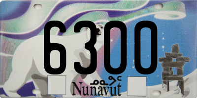 NU license plate 6300