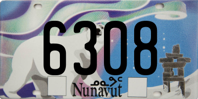 NU license plate 6308