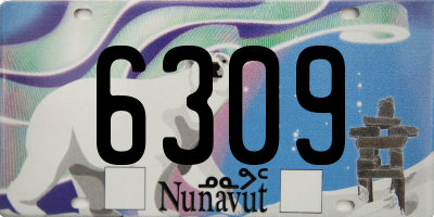 NU license plate 6309