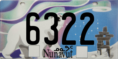 NU license plate 6322