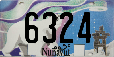 NU license plate 6324