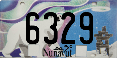 NU license plate 6329